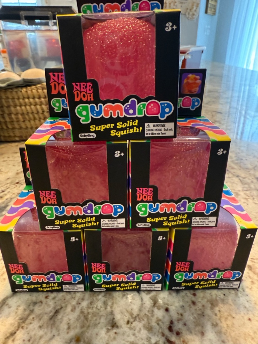 Gumdrop Super Solid Squish! Pink Party Toy
